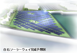 日本アジアグループ:「白石ソーラーウェイ」(福岡・苅田町)建設をスタート